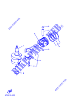 CIGUEÑAL / PISTÓN para Yamaha F4A 4 Stroke, Manual Starter, Tiller Handle, Manual Tilt 2000