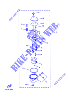 CARBURADOR para Yamaha F4A 4 Stroke, Manual Starter, Tiller Handle, Manual Tilt 1998