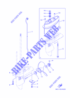 TAPA Y TRANSMISIÓN DE HELICES 2 para Yamaha F4B Manual Starter, Tiller Handle, Manual Tilt, Shaft 15