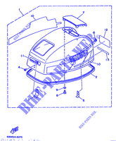 TAPA INFERIOR para Yamaha 15F 2 Stroke, Manual Starter, Tiller Handle, Manual Tilt 1996