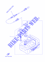 DEPOSITO DE GASOLINA para Yamaha F5A Manual Starter, Tiller Handle, Manual Tilt, Shaft 20
