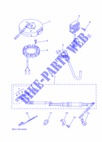 PIEZAS OPCIONALES para Yamaha F6C Manual Starter, Tiller Handle, Manual Tilt, Shaft 15