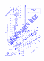 TAPA Y TRANSMISIÓN DE HELICES 1 para Yamaha F6C Manual Starter, Tiller Handle, Manual Tilt, Shaft 15