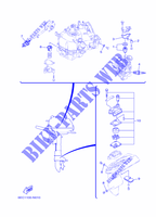 PIEZAS DE MANTENIMIENTO para Yamaha F6C Manual Starter, Tiller Handle, Manual Tilt, Shaft 15