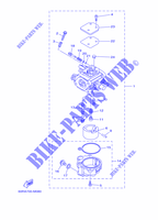 CARBURADOR para Yamaha F8C Manual Starter, Tiller Handle, Manual Tilt, Shaft 20