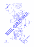 VENTILATEUR D'HUILE para Yamaha F8C Manual Starter, Tiller Handle, Manual Tilt, Shaft 15