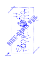 CARBURADOR para Yamaha F8M Manual Start, Manual Tilt, Tiller Control, Shaft 15