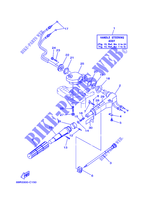 DIRECCION para Yamaha F8M Manual Start, Manual Tilt, Tiller Control, Shaft 15