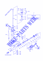TAPA INFERIOR Y TRANSMISIÓN 1 para Yamaha F8F Electric Starter, Remote Control, Manual Tilt, Shaft 20