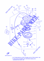 PEDAL DE ARRANQUE para Yamaha F8F Manual Starter, Tiller Handle, Manual Tilt, Shaft 20