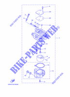 CARBURADOR para Yamaha F8F Manual Starter, Tiller Handle, Manual Tilt, Shaft 20