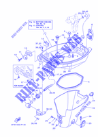 CARENADO INFERIOR para Yamaha F8F Manual Starter, Tiller Handle, Manual Tilt, Shaft 20