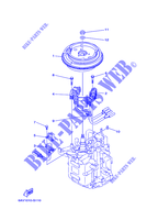 GENERADOR para Yamaha F8F Manual Starter, Tiller Handle, Manual Tilt, Shaft 20