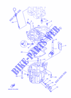 OIL PAN para Yamaha F8F Manual Starter, Tiller Handle, Manual Tilt, Shaft 20