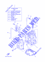 CILINDRO / CARTERES CIGÜEÑAL 1 para Yamaha F9.9F Manual Starter, Tiller Handle, Manual Tilt, Shaft 20