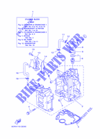 CILINDRO / CARTERES CIGÜEÑAL 1 para Yamaha F9.9J Electric Starter, Remote control, Manual Tilt, Shaft 15