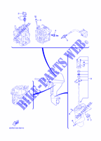 PIEZAS DE MANTENIMIENTO para Yamaha F9.9J Manual Starter, Tiller Handle, Manual Tilt, Shaft 15