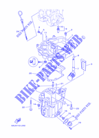 OIL PAN para Yamaha F9.9J Manual Starter, Tiller Handle, Manual Tilt, Shaft 20