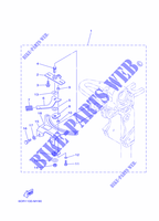 PIEZAS DE DIRECCIÓN para Yamaha F9.9J Manual Starter, Tiller Handle, Manual Tilt, Shaft 20