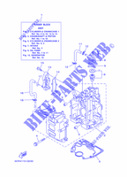 CILINDRO / CARTERES CIGÜEÑAL 1 para Yamaha F9.9J Electric Starter, Remote control, Manual Tilt, Shaft 15