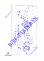 CARBURADOR para Yamaha F9.9J Electric Starter, Remote control, Manual Tilt, Shaft 20