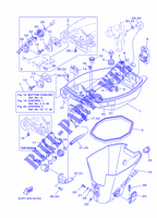 CARENADO INFERIOR para Yamaha F9.9J Electric Starter, Remote Control, Manual Trim & Tilt, Shaft 15