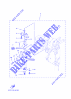 PIEZAS DE DIRECCIÓN para Yamaha F9.9J Manual Starter, Tiller Handle, Manual Tilt, Shaft 15