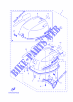 TAPA SUPERIOR para Yamaha F9.9J Manual Starter, Tiller Handle, Manual Tilt, Shaft 20