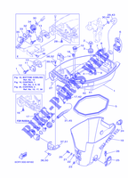 CARENADO INFERIOR para Yamaha F9.9J Manual Starter, Tiller Handle, Manual Tilt, Shaft 15