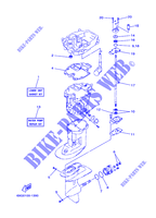 KIT DE REPARACIÓN 3 para Yamaha T8M Manual Start, Manual Tilt, Tiller Control, Shaft 20