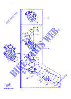 CARBURADOR para Yamaha 20D Manual Starter, Tiller Handle, Manual Tilt, Pre-Mixing, Shaft 15
