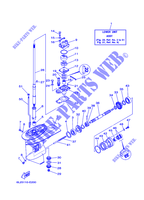 TAPA INFERIOR Y TRANSMISIÓN 1 para Yamaha 20D 2 Stroke, Manual Starter, Tiller Handle, Manual Tilt 2008