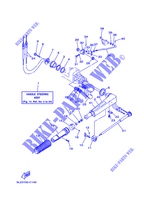 DIRECCION para Yamaha 20M Manual Start, Manual Tilt, Tiller Control, Shaft 15