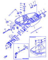 CARENADO INFERIOR para Yamaha 20D 2 Stroke, Manual Starter, Tiller Handle 1998