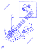 TAPA INFERIOR Y TRANSMISIÓN para Yamaha 20D 2 Stroke, Manual Starter, Tiller Handle 1998