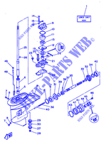 TAPA INFERIOR Y TRANSMISIÓN para Yamaha 25D 2 Stroke 1997