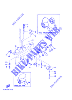 TAPA INFERIOR Y TRANSMISIÓN 2 para Yamaha 30D Manual Starter, Tiller Handle, Manual Tilt, Oil injection, Shaft 15