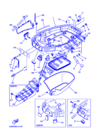 CARENADO INFERIOR para Yamaha 30D Manual Starter, Tiller Handle, Manual Tilt, Pre-Mixing, Shaft 20