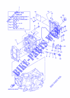 CILINDRO / CARTERES CIGÜEÑAL 2 para Yamaha F25D Electric Start, Remote Control, Manual Tilt, Shaft 20