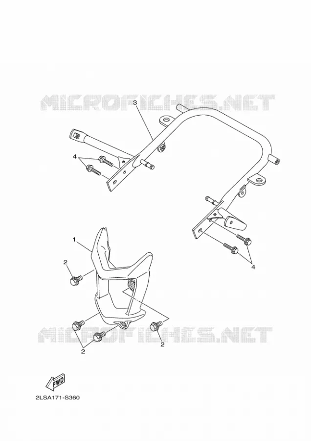 PARACHOQUE Yamaha QUAD 700 2021 RAPTOR  YF70RSM / YFM700R