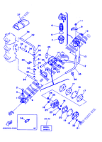 DEPOSITO DE GASOLINA para Yamaha 40V Electric Starter, Remote Control, Manual Tilt, Oil injection, Shaft 15