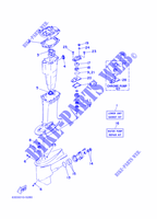 KIT DE REPARACIÓN 2 para Yamaha 40V Manual Starter, Tiller Handle, Hydro Trim & Tilt, Pre-Mixed 1997