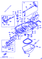 CARENADO INFERIOR para Yamaha 40V 2 Stroke, Electric Starter 1996