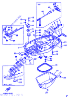 CARENADO INFERIOR para Yamaha C40T Electric Start, Power Trim & Tilt, Remote Control 1996