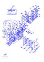 CILINDRO / CARTERES CIGÜEÑAL para Yamaha C40T Electric Start, Power Trim & Tilt, Remote Control 1996