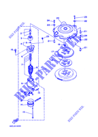 MOTOR ARRANQUE para Yamaha C40T Electric Start, Power Trim & Tilt, Remote Control 1996