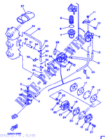 DEPOSITO DE GASOLINA para Yamaha 40V Electric Start, Remote Control Power Trim & Tilt, Oil injection 1998