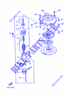 MOTOR ARRANQUE para Yamaha 40V Manual Start, Tiller Handle, Hydro Trim & Tilt, Pre-Mixed 1997