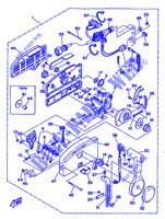CAJA DE CONTROL REMOTO para Yamaha 50G 2 Stroke, Electric Start, Remote Control, Manual Tilt, Oil injection 1993