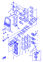 ADMISIÓN para Yamaha 60F Electric Start, Remote Control, Manual Tilt or Power Trim & Tilt , Oil injection 1990
